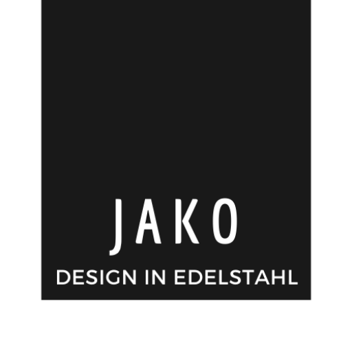 JAKO Design in Edelstahl - Logo
