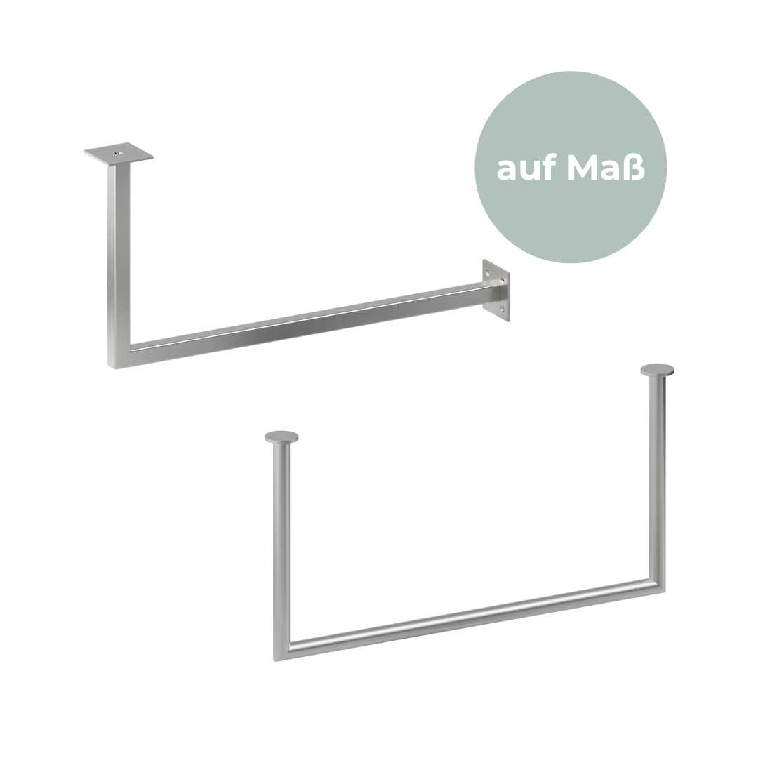 Kleiderstangen L- und U-Form Maßanfertigung