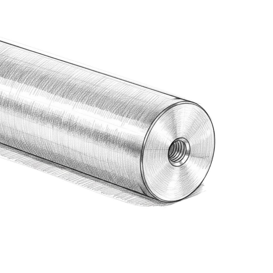 Befestigung von Kleiderstangen mit Innengewinde M6